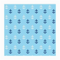 Anchors In Blue And White Glasses Cloth (medium) by StuffOrSomething