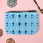 Anchors In Blue And White Coin Change Purse Back