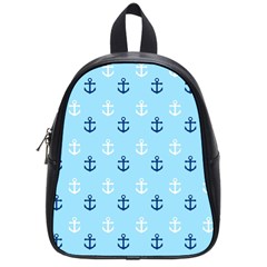 Anchors In Blue And White School Bag (small)