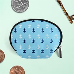 Anchors In Blue And White Accessory Pouch (small)