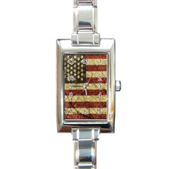 Vinatge American Roots Rectangular Italian Charm Watch by dflcprints