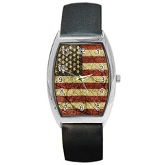 Vinatge American Roots Tonneau Leather Watch by dflcprints