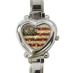 Vinatge American Roots Heart Italian Charm Watch  by dflcprints