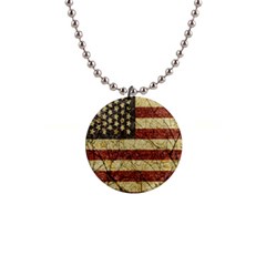 Vinatge American Roots Button Necklace