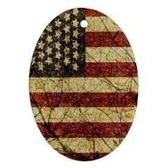 Vinatge American Roots Oval Ornament (two Sides) by dflcprints