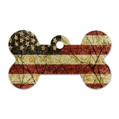 Vinatge American Roots Dog Tag Bone (two Sided) by dflcprints