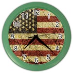 Vinatge American Roots Wall Clock (Color) Front