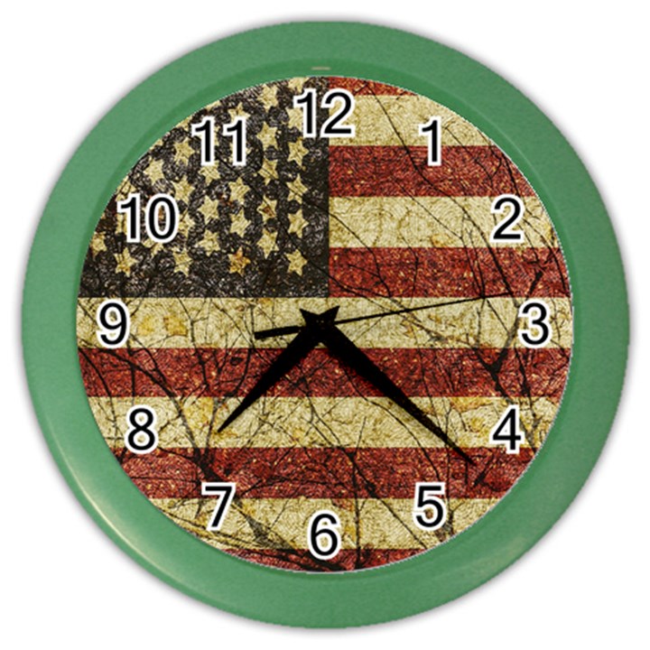 Vinatge American Roots Wall Clock (Color)