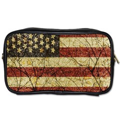 Vinatge American Roots Travel Toiletry Bag (two Sides) by dflcprints