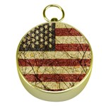 Vinatge American Roots Gold Compass Front