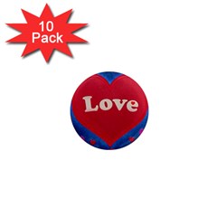 Love Theme Concept  Illustration Motif  1  Mini Button Magnet (10 Pack) by dflcprints