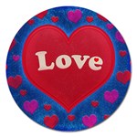 Love theme concept  illustration motif  Magnet 5  (Round) Front