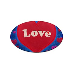 Love Theme Concept  Illustration Motif  Sticker 100 Pack (oval) by dflcprints