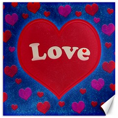 Love Theme Concept  Illustration Motif  Canvas 20  X 20  (unframed) by dflcprints