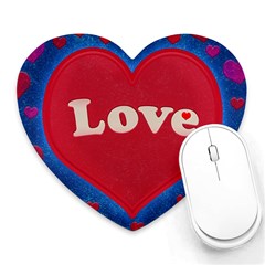 Love Theme Concept  Illustration Motif  Mouse Pad (heart) by dflcprints