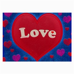 Love Theme Concept  Illustration Motif  Glasses Cloth (large, Two Sided)