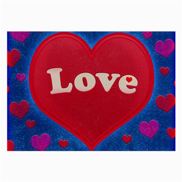 Love theme concept  illustration motif  Glasses Cloth (Large, Two Sided)