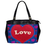 Love theme concept  illustration motif  Oversize Office Handbag (Two Sides) Front