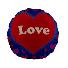 Love Theme Concept  Illustration Motif  15  Premium Round Cushion 