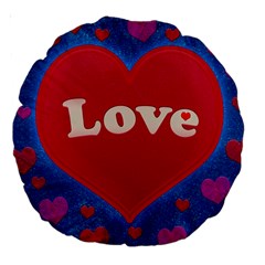 Love Theme Concept  Illustration Motif  18  Premium Round Cushion 