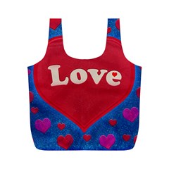 Love Theme Concept  Illustration Motif  Reusable Bag (m) by dflcprints