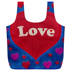 Love Theme Concept  Illustration Motif  Reusable Bag (xl) by dflcprints