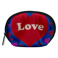 Love Theme Concept  Illustration Motif  Accessory Pouch (medium)