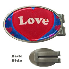 Love Theme Concept  Illustration Motif  Money Clip (oval) by dflcprints