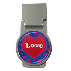 Love Theme Concept  Illustration Motif  Money Clip (round) by dflcprints