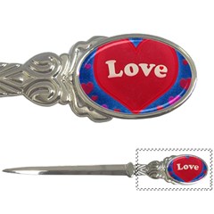 Love Theme Concept  Illustration Motif  Letter Opener by dflcprints