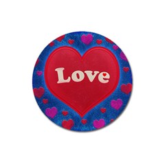 Love Theme Concept  Illustration Motif  Magnet 3  (round) by dflcprints