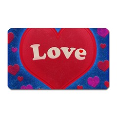 Love Theme Concept  Illustration Motif  Magnet (rectangular) by dflcprints