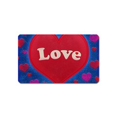 Love Theme Concept  Illustration Motif  Magnet (name Card) by dflcprints