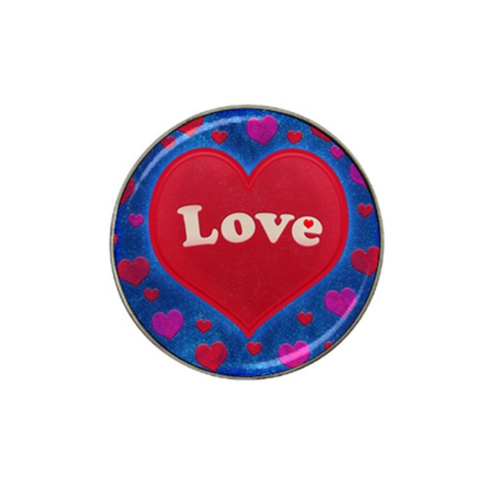 Love theme concept  illustration motif  Golf Ball Marker (for Hat Clip)