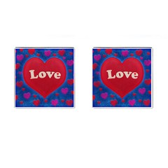 Love Theme Concept  Illustration Motif  Cufflinks (square) by dflcprints