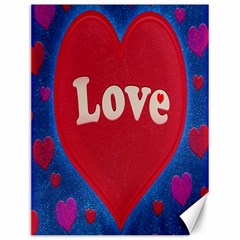 Love Theme Concept  Illustration Motif  Canvas 12  X 16  (unframed)