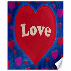 Love Theme Concept  Illustration Motif  Canvas 16  X 20  (unframed) by dflcprints