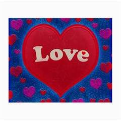 Love Theme Concept  Illustration Motif  Glasses Cloth (small, Two Sided)