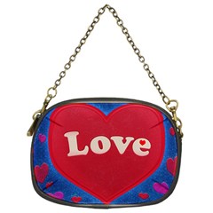 Love Theme Concept  Illustration Motif  Chain Purse (one Side) by dflcprints