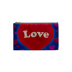 Love Theme Concept  Illustration Motif  Cosmetic Bag (small) by dflcprints