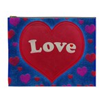 Love theme concept  illustration motif  Cosmetic Bag (XL) Front