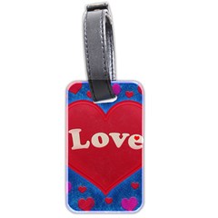 Love Theme Concept  Illustration Motif  Luggage Tag (two Sides) by dflcprints