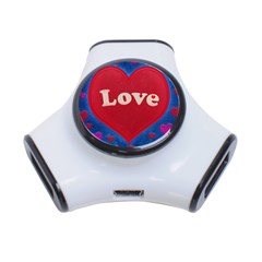 Love Theme Concept  Illustration Motif  3 Port Usb Hub