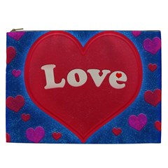 Love Theme Concept  Illustration Motif  Cosmetic Bag (xxl)