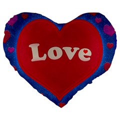 Love Theme Concept  Illustration Motif  19  Premium Heart Shape Cushion