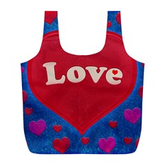 Love Theme Concept  Illustration Motif  Reusable Bag (l)