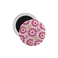 Feminine Flowers Pattern 1 75  Button Magnet