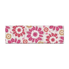 Feminine Flowers Pattern Bumper Sticker by dflcprints