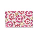 Feminine Flowers Pattern Sticker 10 Pack (Rectangle) Front