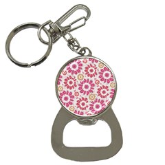 Feminine Flowers Pattern Bottle Opener Key Chain by dflcprints